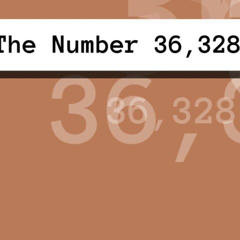 About The Number 36,328