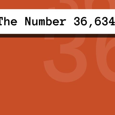 About The Number 36,634