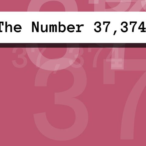 About The Number 37,374