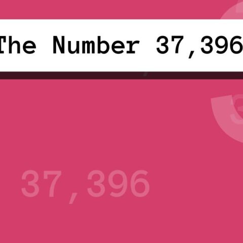 About The Number 37,396