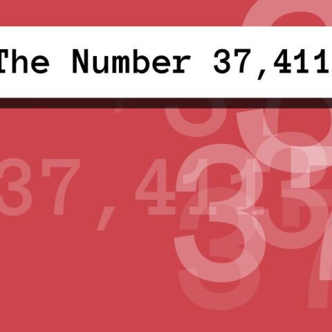About The Number 37,411