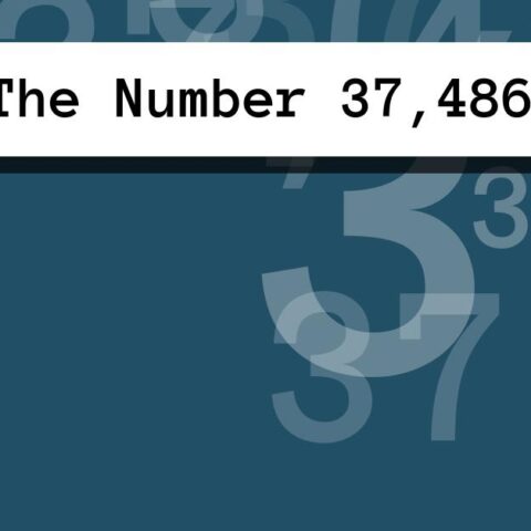 About The Number 37,486