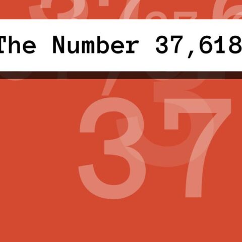 About The Number 37,618