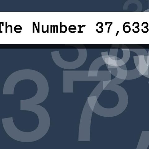 About The Number 37,633