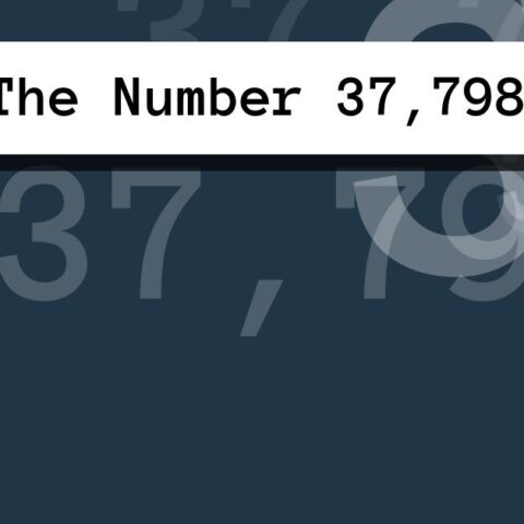 About The Number 37,798