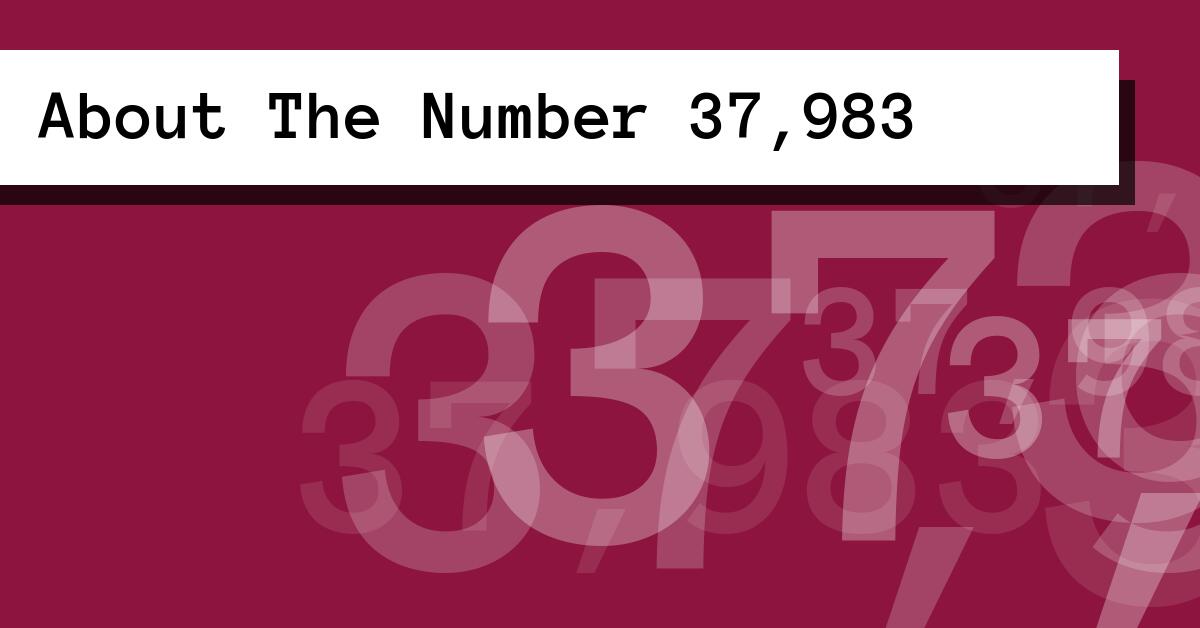 About The Number 37,983