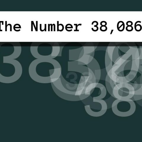 About The Number 38,086