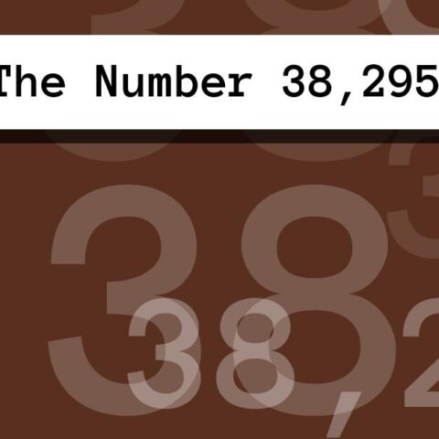 About The Number 38,295