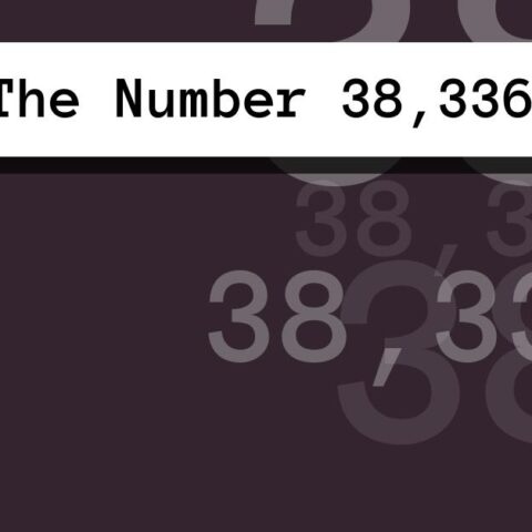 About The Number 38,336