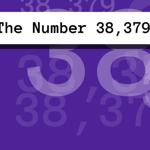 About The Number 38,379