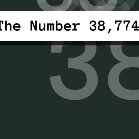 About The Number 38,774