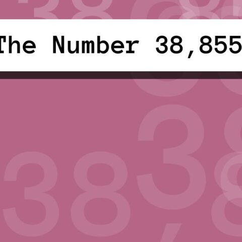 About The Number 38,855