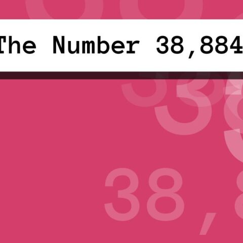 About The Number 38,884