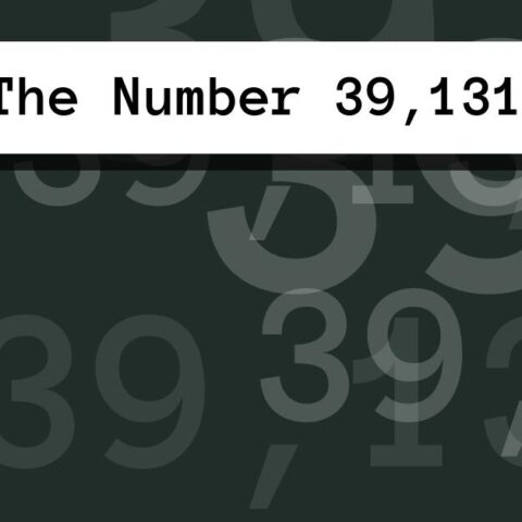 About The Number 39,131