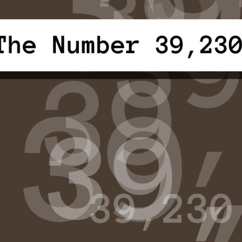About The Number 39,230