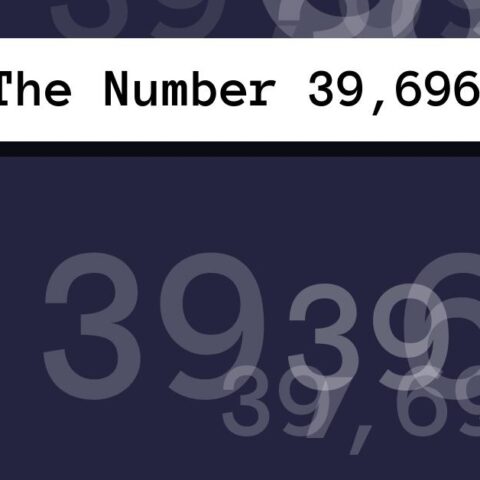 About The Number 39,696