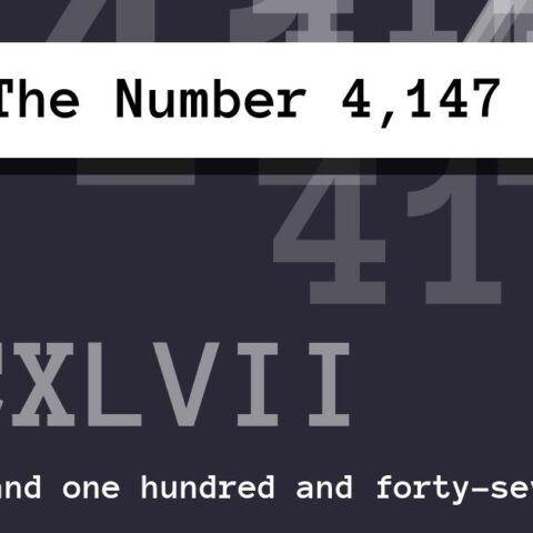 About The Number 4,147