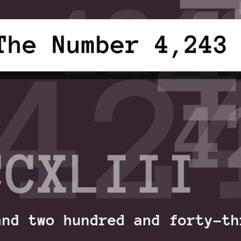 About The Number 4,243