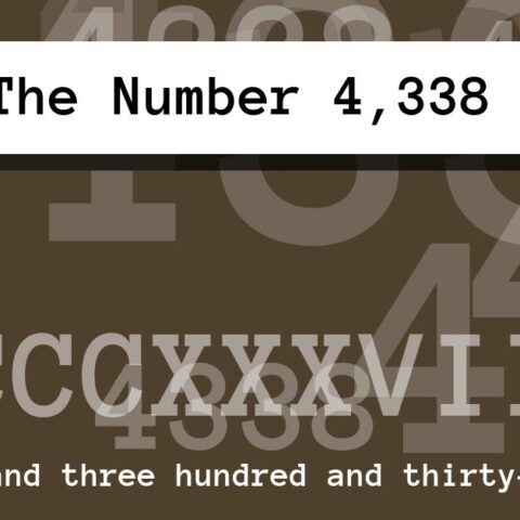 About The Number 4,338