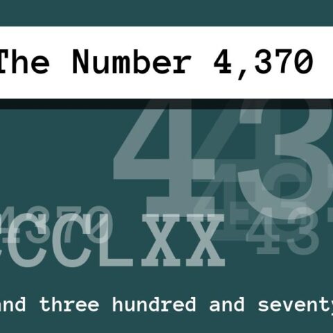 About The Number 4,370