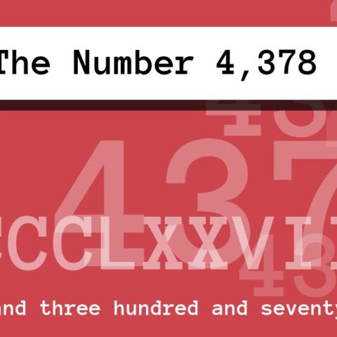 About The Number 4,378