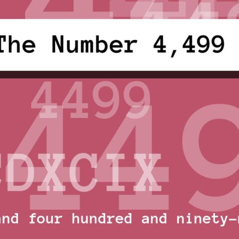 About The Number 4,499