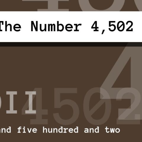 About The Number 4,502