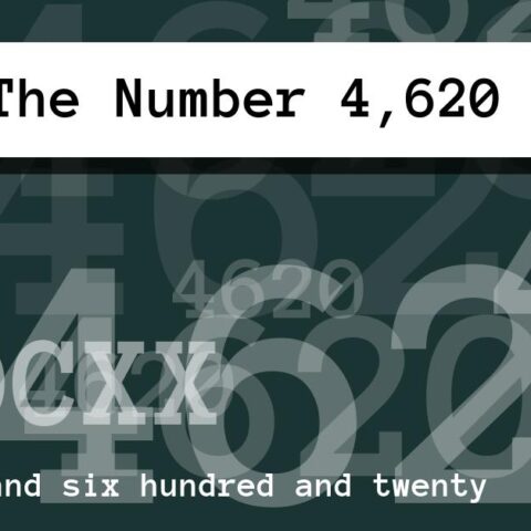 About The Number 4,620