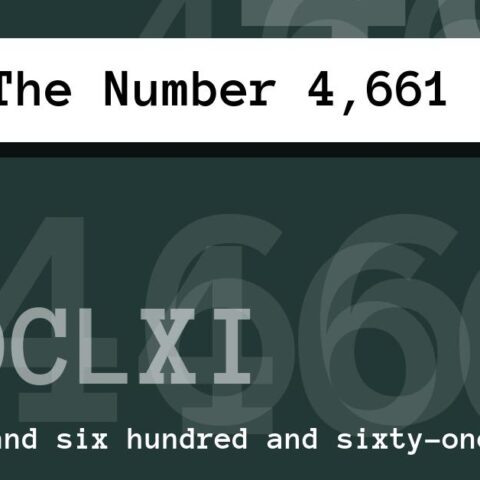 About The Number 4,661