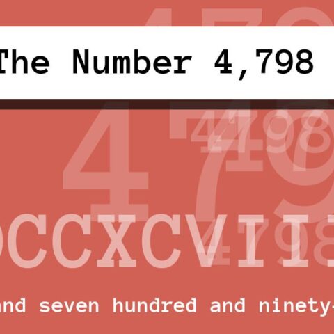 About The Number 4,798