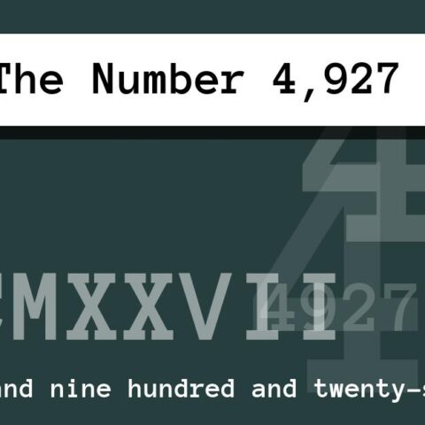 About The Number 4,927