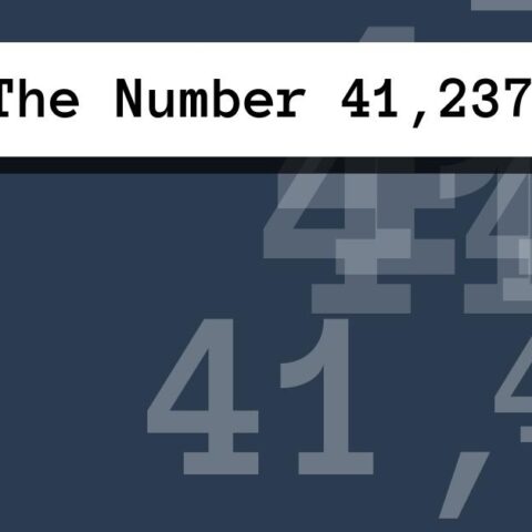 About The Number 41,237