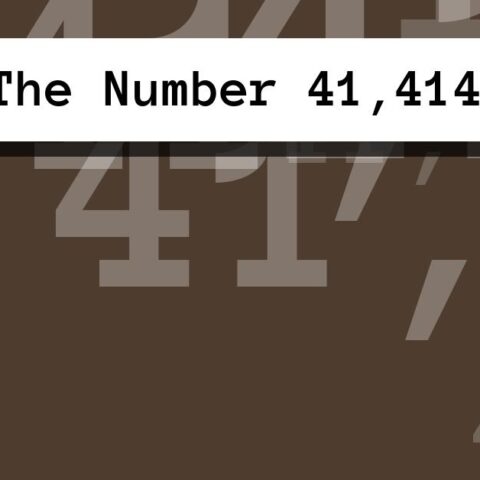 About The Number 41,414