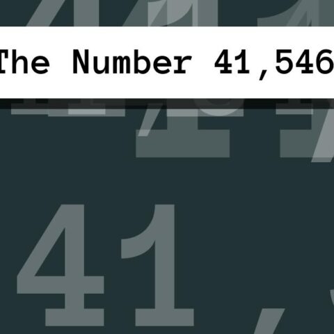 About The Number 41,546