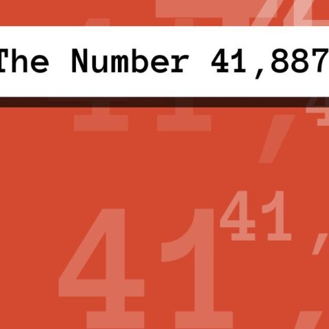 About The Number 41,887