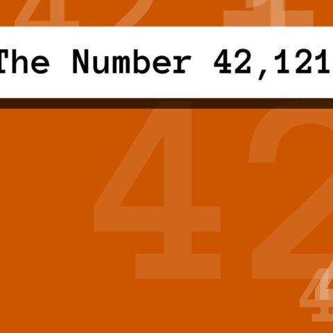 About The Number 42,121