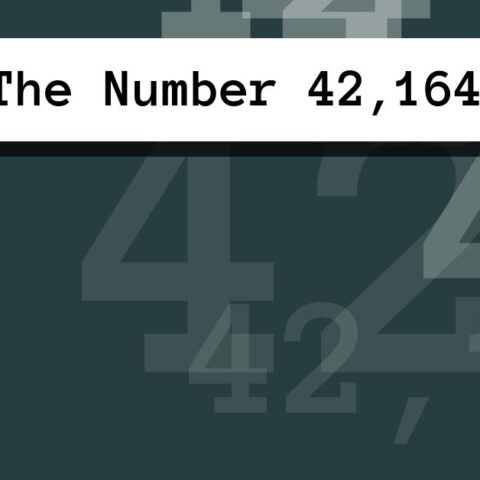 About The Number 42,164