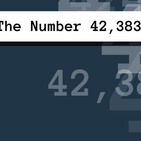 About The Number 42,383