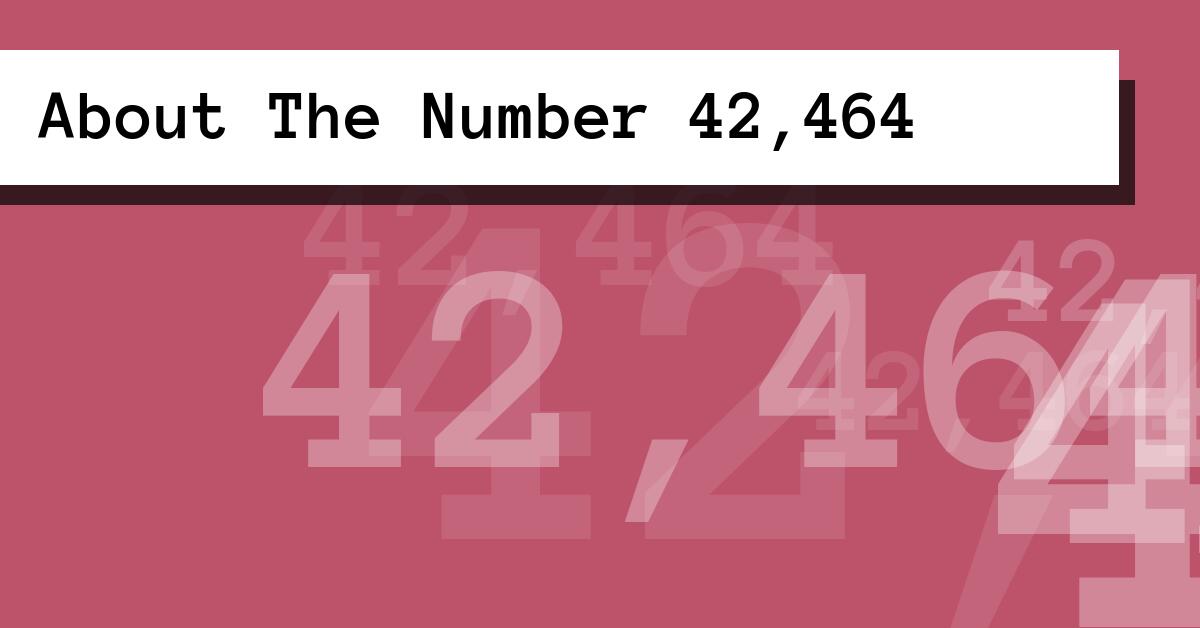 About The Number 42,464