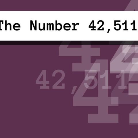 About The Number 42,511