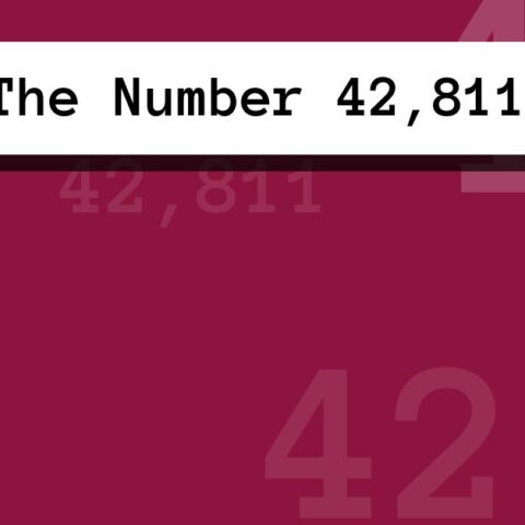 About The Number 42,811