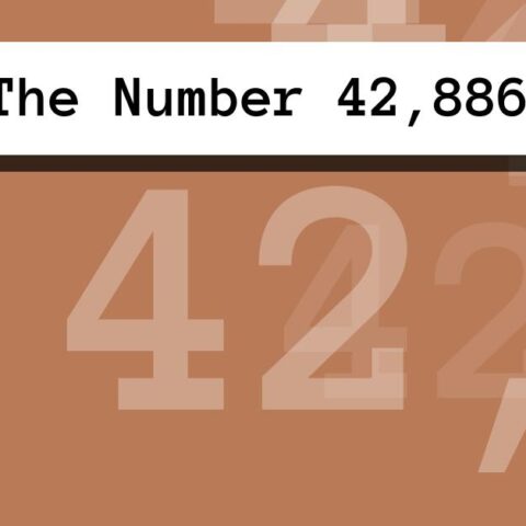 About The Number 42,886
