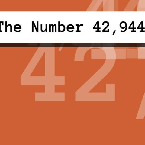 About The Number 42,944