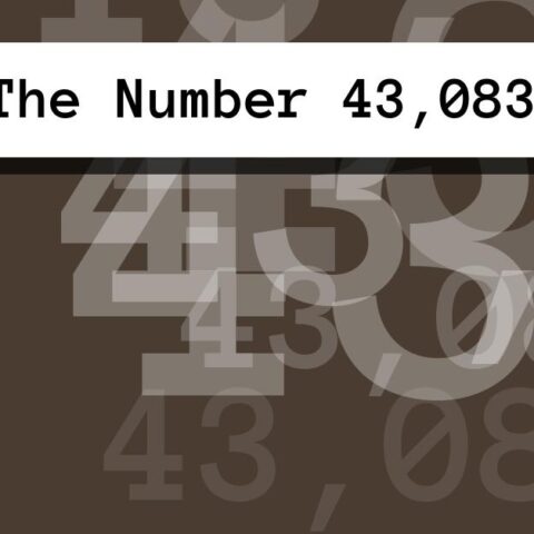 About The Number 43,083