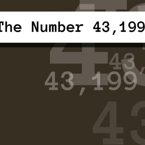 About The Number 43,199