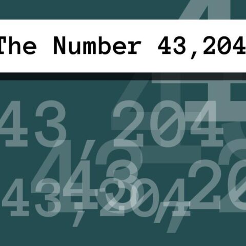 About The Number 43,204