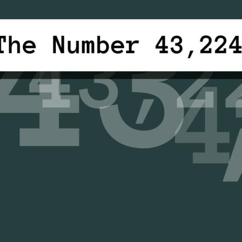 About The Number 43,224