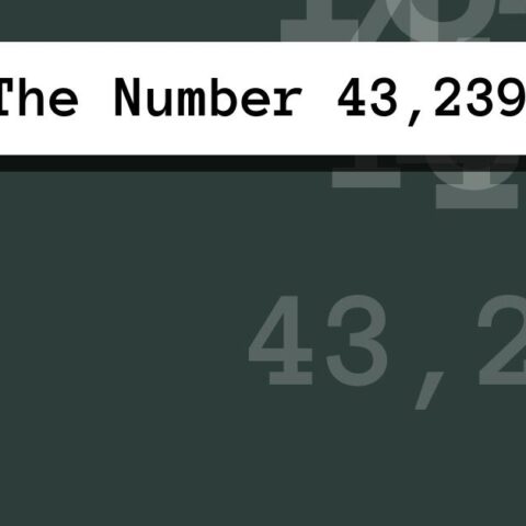About The Number 43,239