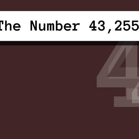 About The Number 43,255