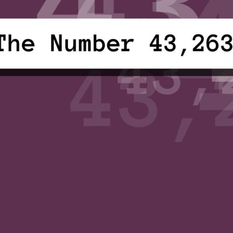 About The Number 43,263